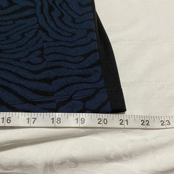 Ivanka Trump Sleeveless Women's Blue/Black‎ Cocktail Midi Dress Size 14 - Picture 12 of 12